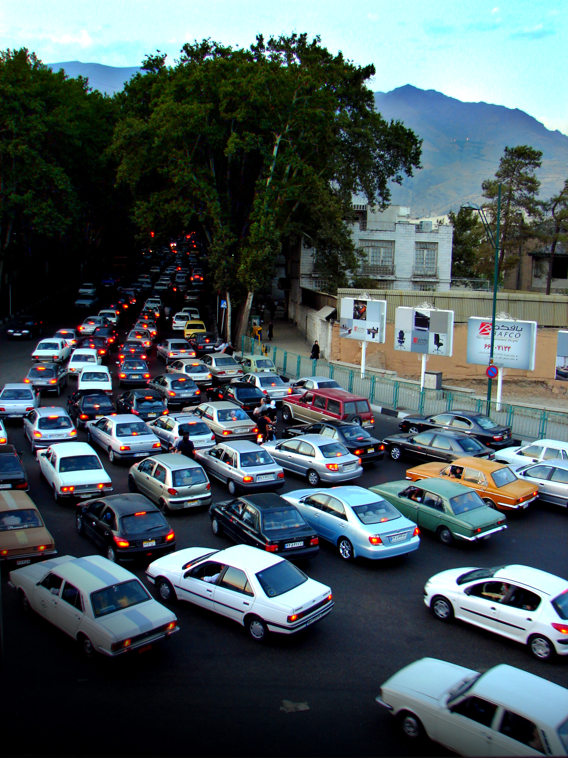 Tehran Traffic Jam by Hamed Saber