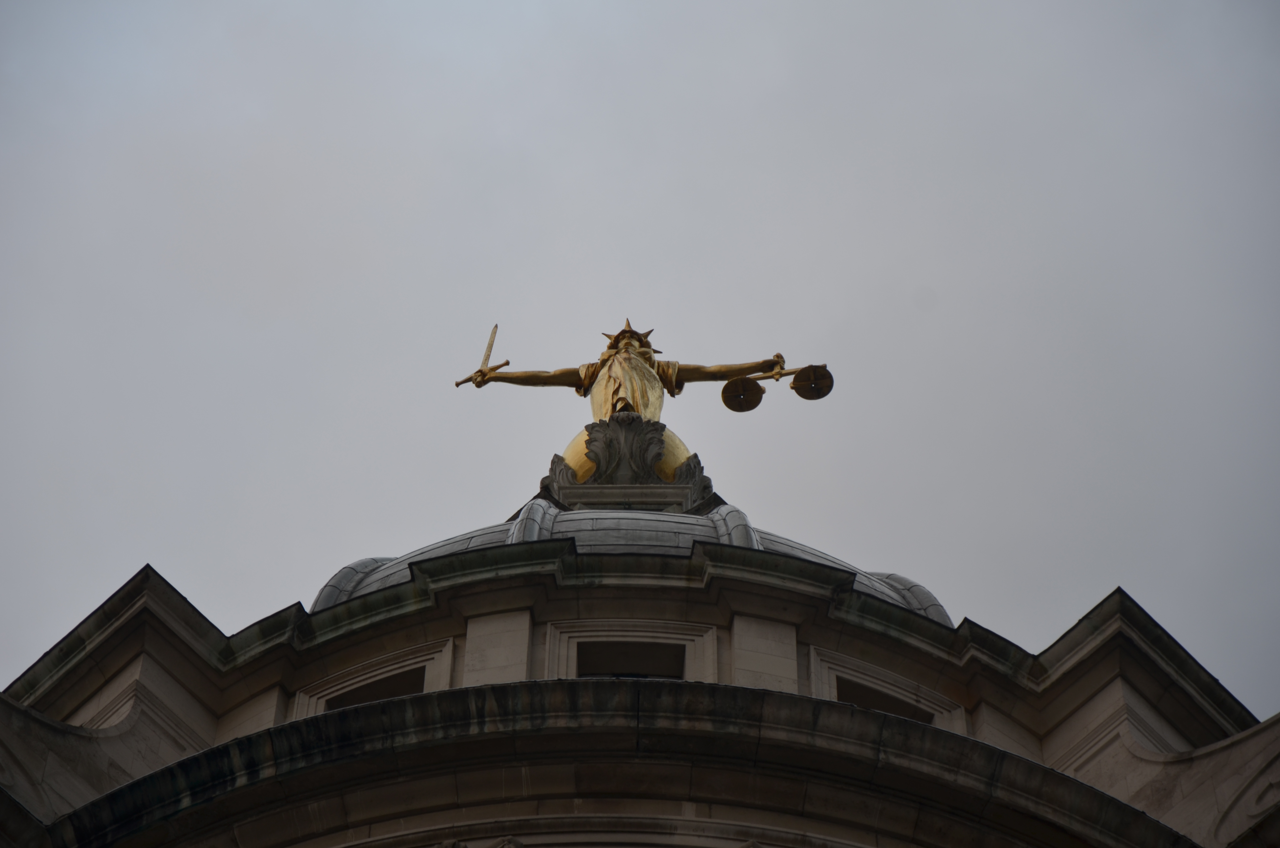 Justice atop the Old Bailey, London by Ben Sutherland