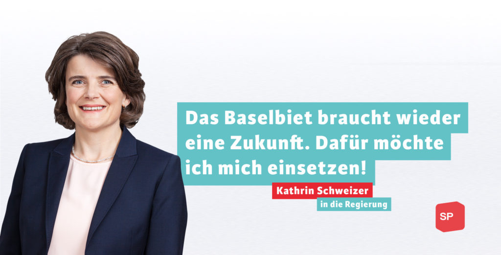 «Das Baselbiet braucht wieder eine Zukunft. Dafür werde ich mich einsetzen.» Kathrin Schweizer in den Regierungsrat