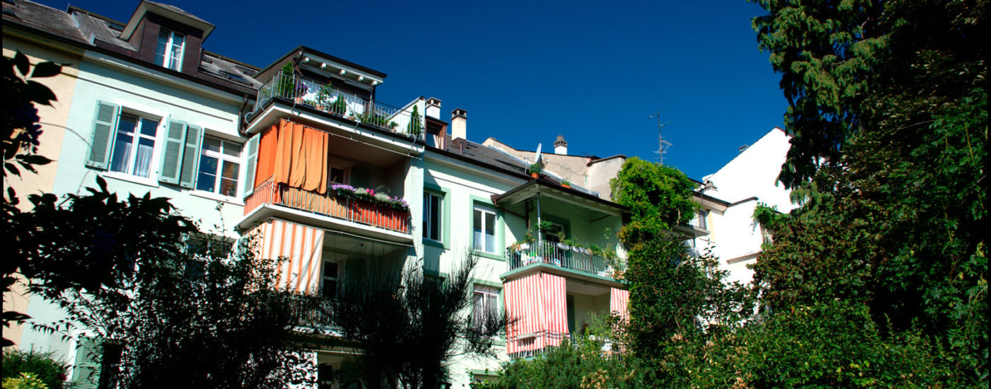 Balkone im Hinterhof